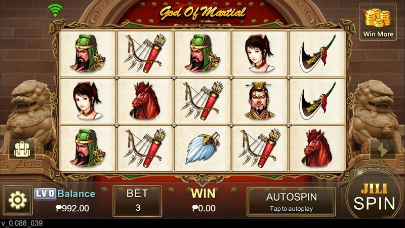 NO.2 top slot machine games –God Of Martial